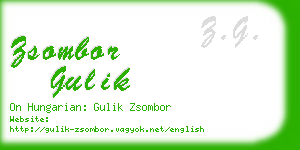 zsombor gulik business card